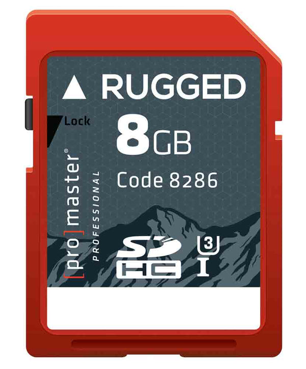 PROMASTER RUGGED 8GB SDHC MEMORY CARD