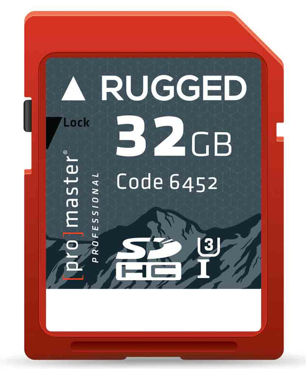 PROMASTER RUGGED 32GB SDHC MEMORY CARD