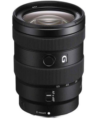 Top front view of Sony E 16-55mm f/2.8 G Lens