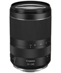 Front view of Canon RF 24-240mm f/4-6.3 IS USM Lens