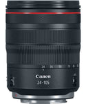 Front view of Canon RF 24-105mm f/4L IS USM Lens