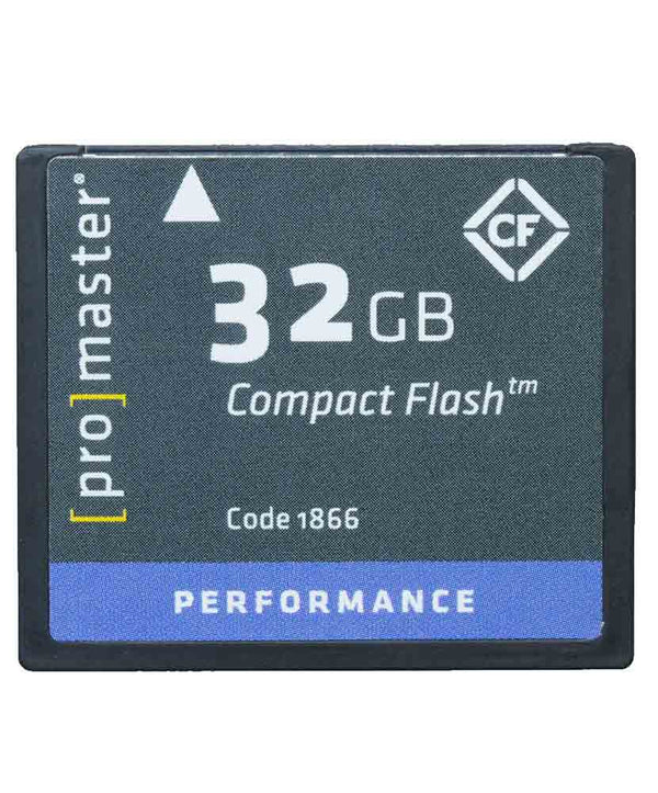 PROMASTER 32GB CF PERFORMANCE MEMORY CARD