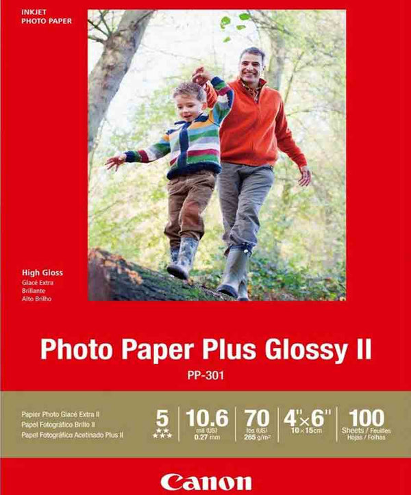 CANON PHOTO PAPER PLUS GLOSSY II 4X6 | 100 COUNT