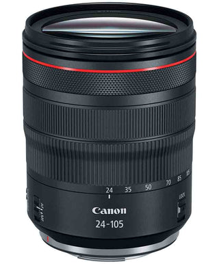 Top view of Canon RF 24-105mm f/4L IS USM Lens