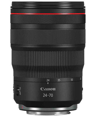 Front view of Canon RF 24-70mm f/2.8 L IS USM Lens