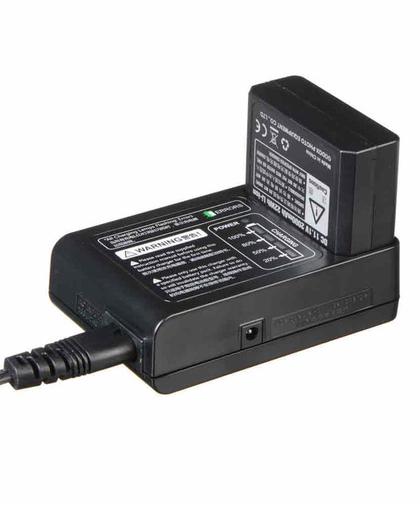 Battery and charger for Godox Ving V860IIN TTL Speedlight for Nikon