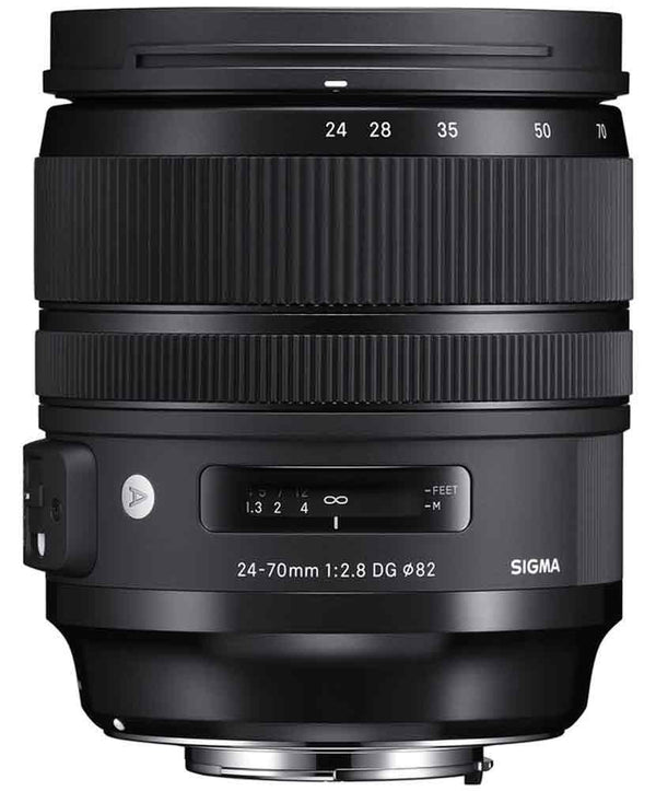 Top Side of the Sigma 24-70mm 2.8 Art OS Canon EF