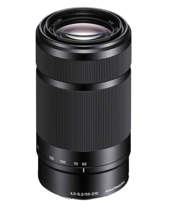 Top view of Sony E 55-210mm f/4.5-6.3 OSS Lens Black