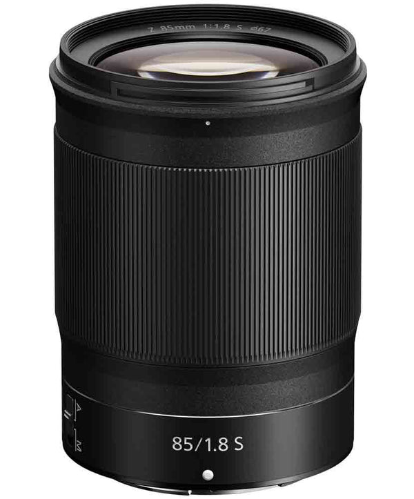 Front top view of Nikon NIKKOR Z 85mm f/1.8 S Lens