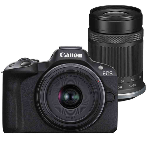 Canon EOS R50 Mirrorless Camera + 18-45mm + 55-210mm Kit