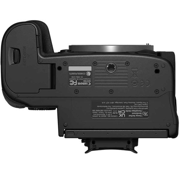 Battery view of Canon EOS R5c