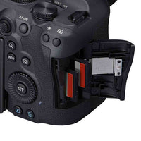 Dual SD Card Slots of the Canon EOS R6 Mark II Body