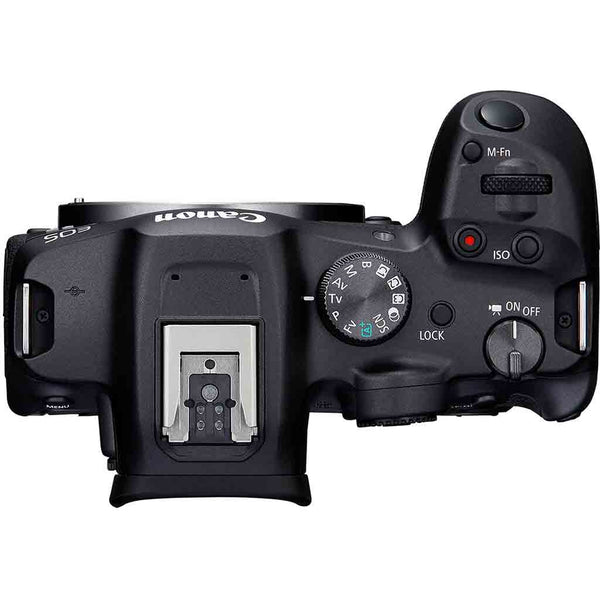 Top Side of Canon EOS R7 Body