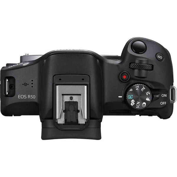 Top Side of the Canon EOS R50 Body