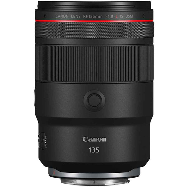 Top Side of the Canon RF 135mm F/1.8 IS USM Lens