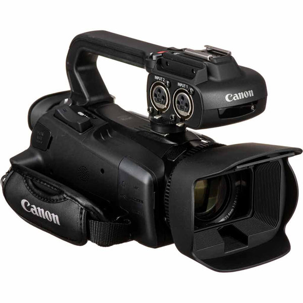 Dual XLR Mic Inputs of the Canon XA40 4K UHD Professional Camcorder