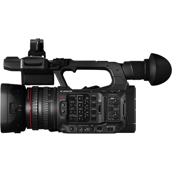 Control Side Displaying of the Canon XF605 4K UHD Camcorder