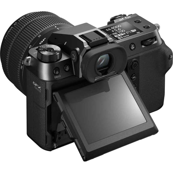 Tilting LCD Screen in Horizontal Orientation of Fujifilm GFX 50S II Body