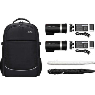 Godox AD300 Pro 2 Light Kit with bag, chargers and batteries