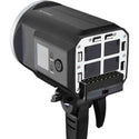 Rear view of Godox SLB60W LED kit with battery removed