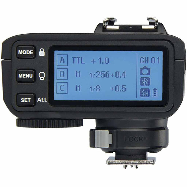 Screen view for Godox X2T TTL Canon Transmitter