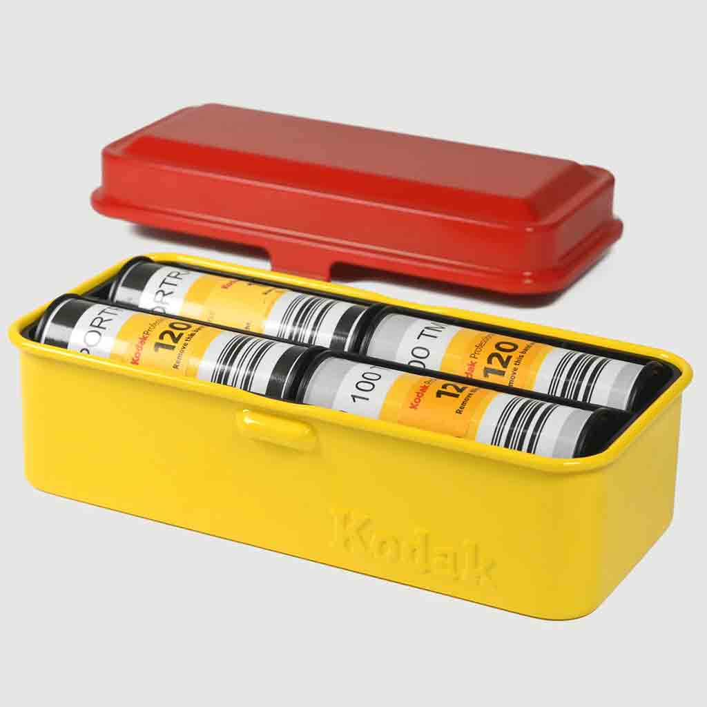Kodak Multi Film Case For 120 Or 135 Film Rolls, Red and Yellow