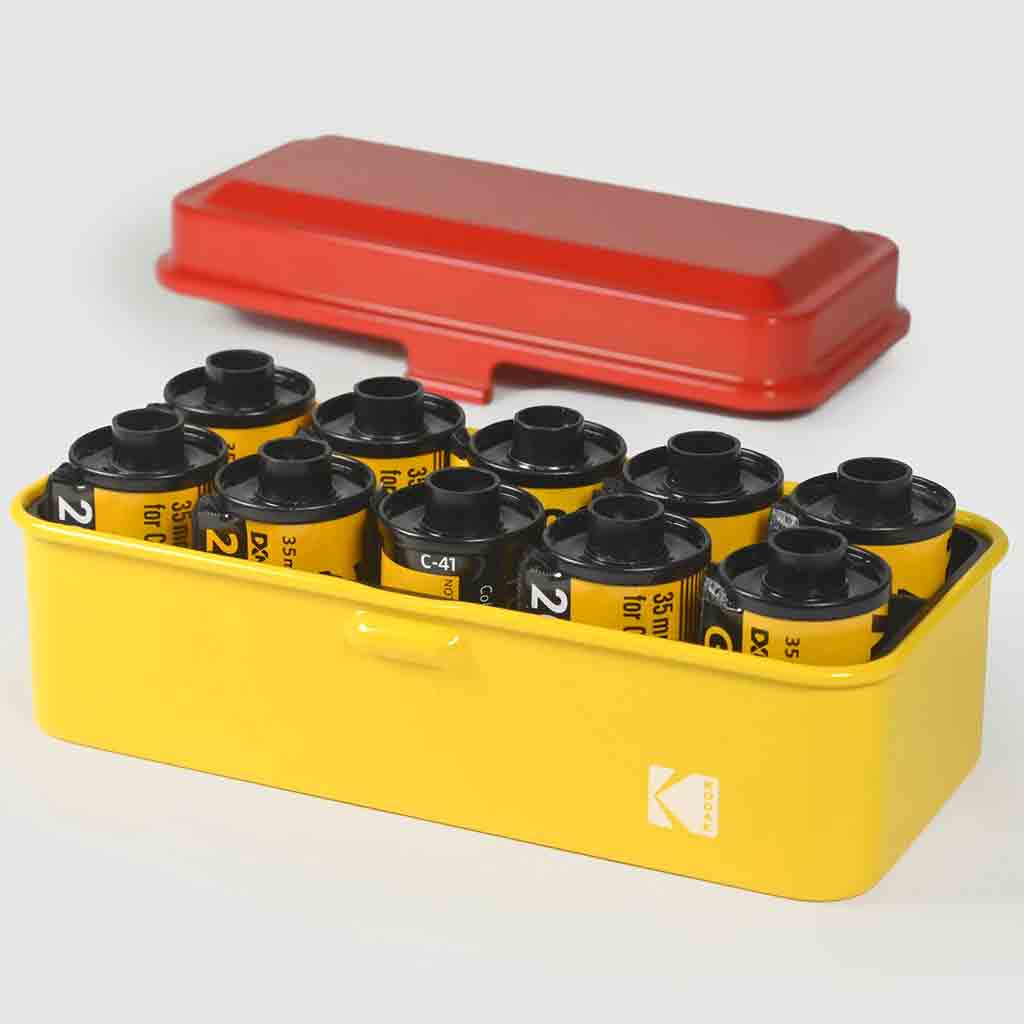 Kodak Multi Film Case For 120 Or 135 Film Rolls, Red and Yellow