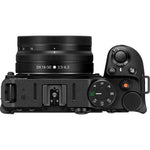 Top Side of the Nikon Z30 16-50mm VR Lens Kit