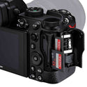 Dual SD Card slots of the Nikon Z5 camera