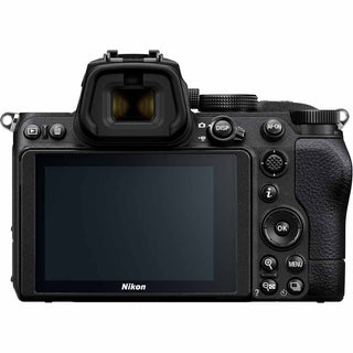 Rear view of Nikon Z5 with lcd screen and controls