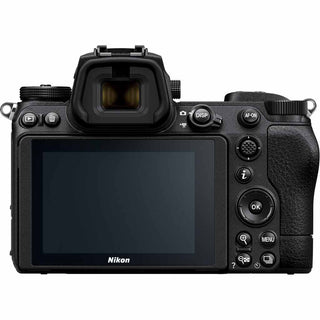 Rear view of Nikon Z6 II with LCD screen and menu buttons