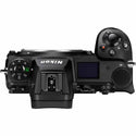 Top view of Nikon Z7 II mirrorless camera