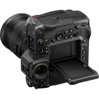 Rear LCD Screen Vertical Articulation of the Nikon Z9 Body