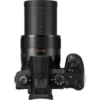 Extended lens of the Panasonic Lumix FZ1000 Mark II Camera