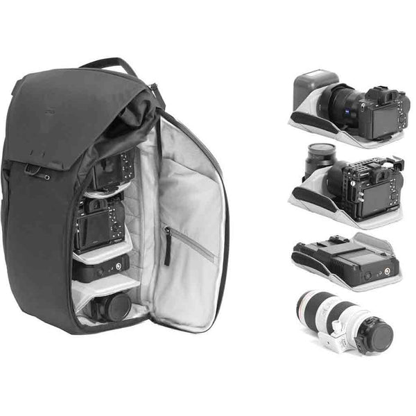 Example of Equipment Carrying in Peak Design Everyday Backpack 30L Black