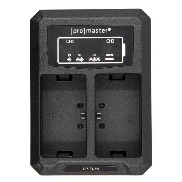 PROMASTER DUALLY USB CHARGER CANON LPE6