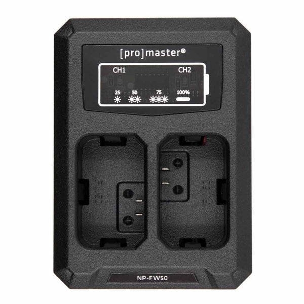 Promaster Dually USB Charger Sony NP-FW50