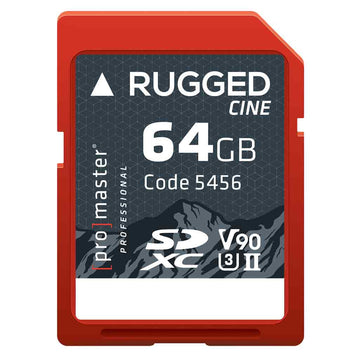 PROMASTER RUGGED CINE 64GB SDXC MEMORY CARD