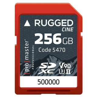 Promaster Rugged Cine 256GB UHS-II SDXC Memory Card