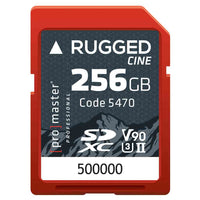 PROMASTER RUGGED CINE 256GB UHS-II SDXC