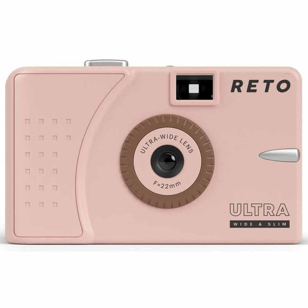 Front Side of Reto Project Ultra Wide & Slim Film Camera Pink
