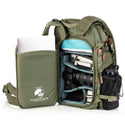 Camera Compartent of the Shimoda Explore V2 25 Starter Kit Green