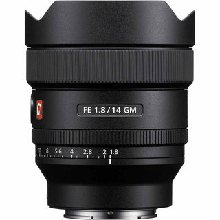 Front view of Sony FE 14mm 1.8 GM Lens