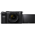 extended LCD screen selfie mode Sony Alpha A7C black