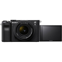 extended LCD screen selfie mode Sony Alpha A7C black