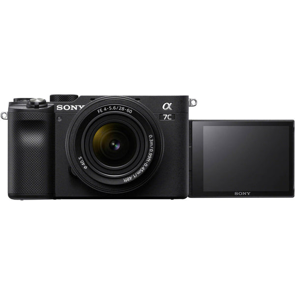 extended LCD screen selfie mode Sony Alpha A7C black