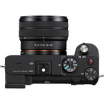 top view Sony Alpha a7C 28-60mm lens kit black