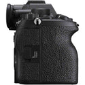 Grip Side Showing Media Slot Cover of the Sony a7R V Body