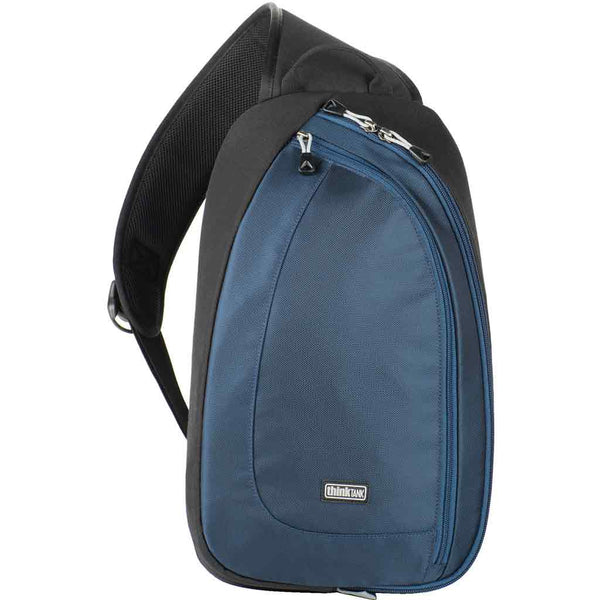 Front Side of the Think Tank Turnstyle 20 V2.0 Blue Indigo Sling Bag