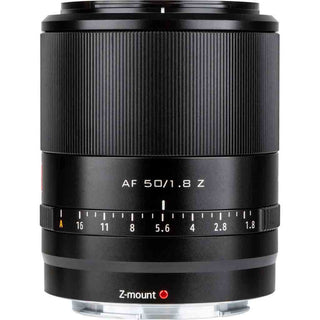 Top Side of the Viltrox 50mm F1.8 Z Lens for Nikon